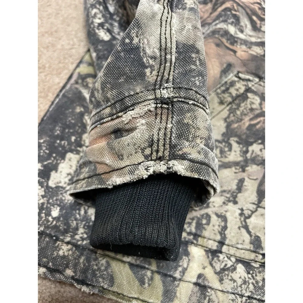 BOYS DICKIES SHERPA LINED DUCK Winter JACKET Medium CAMO‎ Zip Front